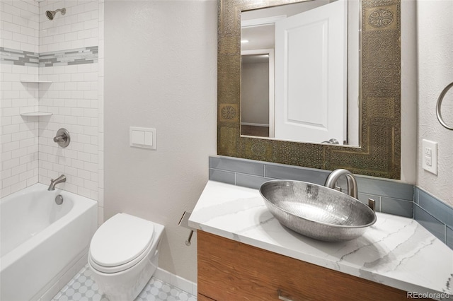 1856 S Monroe St, Denver, CO 80210 - bathroom featuring vanity and shower / bath combination