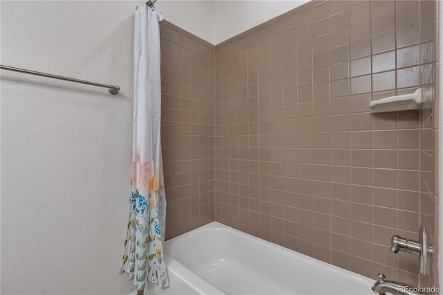 3678 Shadow Cir, Castle Rock, CO 80109 - bathroom with shower / bath combo with shower curtain