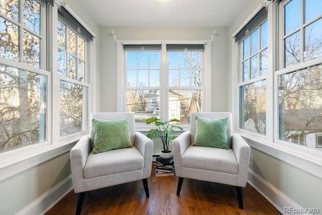 sunroom / solarium with a wealth of natural light