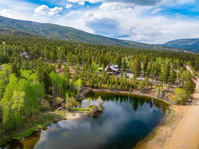 32806 Lakeside Dr, Buena Vista, CO 81211 - bird's eye view of a heavily wooded area and a mountain backdrop