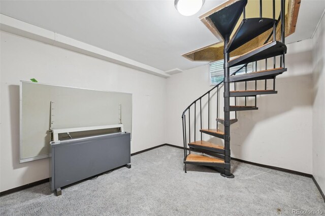 1055 N 18th St, Colorado Springs, CO 80904 - staircase with carpet flooring and baseboards