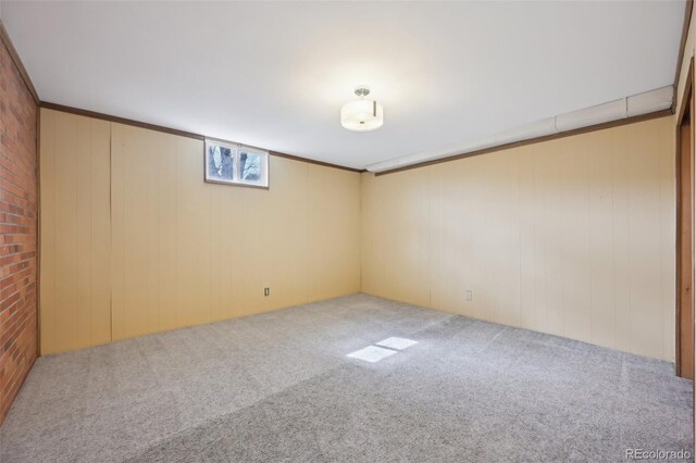 1055 N 18th St, Colorado Springs, CO 80904 - unfurnished room with carpet floors and wooden walls