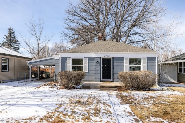 bungalow with a carport