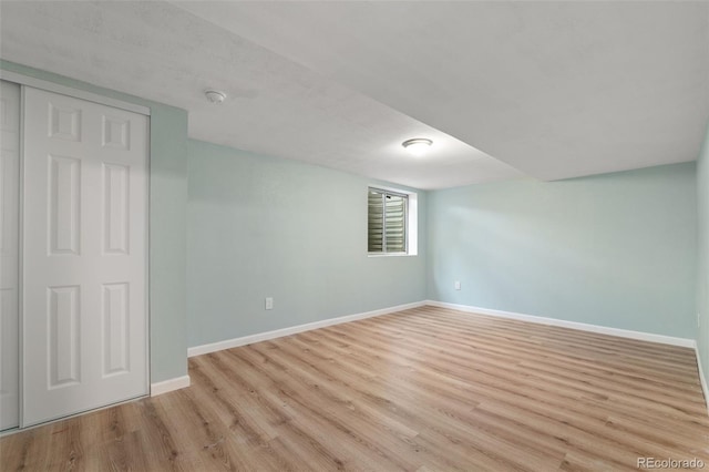 5649 W 109th Cir, Westminster, CO 80020 - unfurnished bedroom with light wood-type flooring and a closet