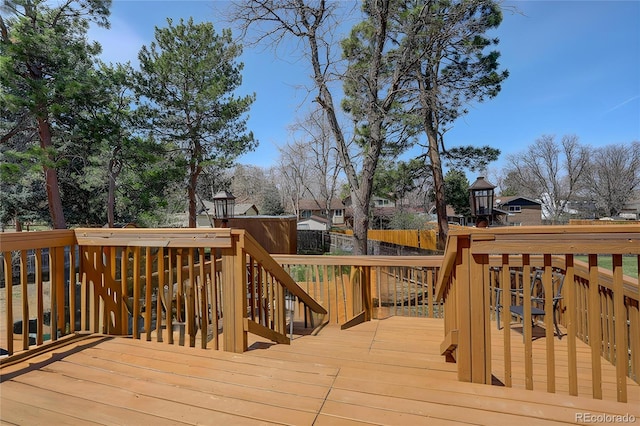 3785 S Benton Way, Denver, CO 80235 - view of wooden deck