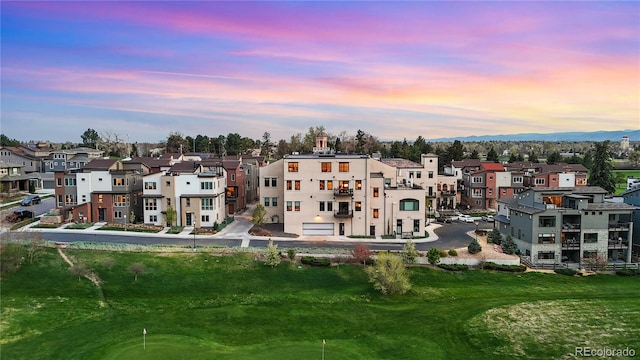 bird's eye view featuring a residential view