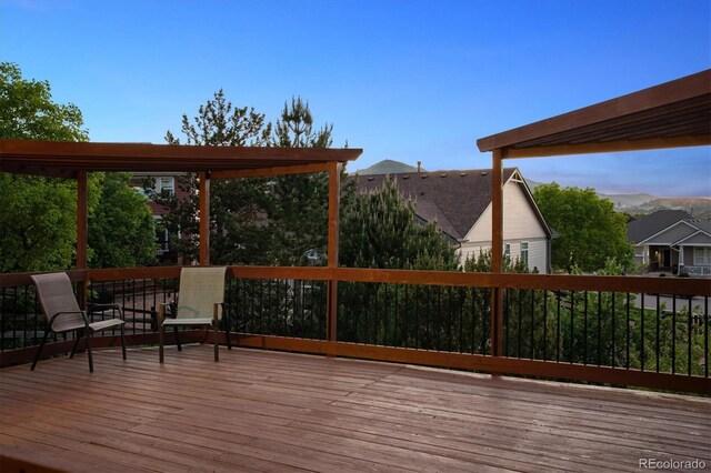10448 Kicking Horse Dr, Littleton, CO 80125 - view of wooden terrace