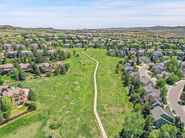 848 Huntington Pl, Highlands Ranch, CO 80126 - aerial view of residential area with a mountainous background