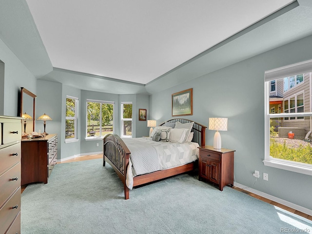 848 Huntington Pl, Highlands Ranch, CO 80126 - bedroom featuring multiple windows, baseboards, and light colored carpet