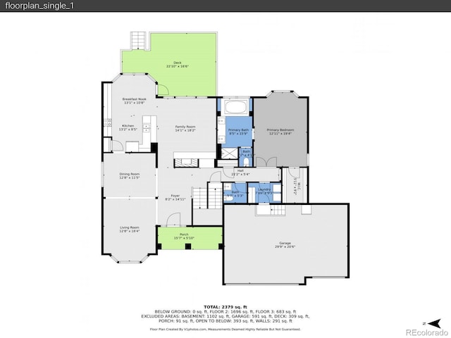 848 Huntington Pl, Highlands Ranch, CO 80126 - floor plan / room layout