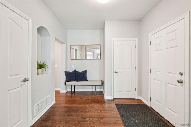 17020 E 107th Ave, Commerce City, CO 80022 - entrance foyer featuring dark wood finished floors and baseboards