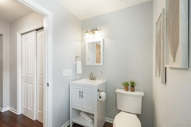 17020 E 107th Ave, Commerce City, CO 80022 - bathroom with vanity and wood finished floors