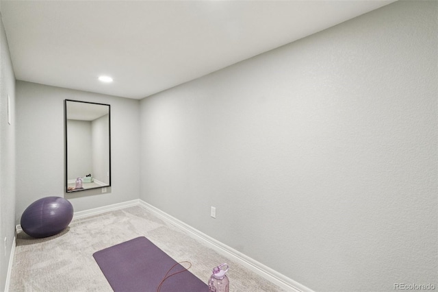 17020 E 107th Ave, Commerce City, CO 80022 - workout room with carpet flooring and recessed lighting