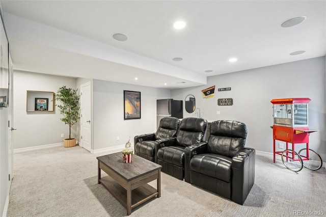17020 E 107th Ave, Commerce City, CO 80022 - home theater room featuring carpet and recessed lighting