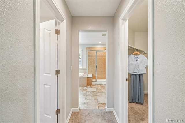 17020 E 107th Ave, Commerce City, CO 80022 - hall with carpet and a textured wall