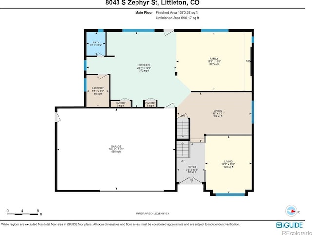 8043 S Zephyr St, Littleton, CO 80128 - view of home floor plan