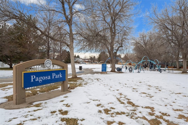 view of property's community with playground community