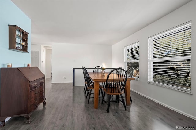 16933 E Bethany Pl, Aurora, CO 80013 - dining area with baseboards and wood finished floors