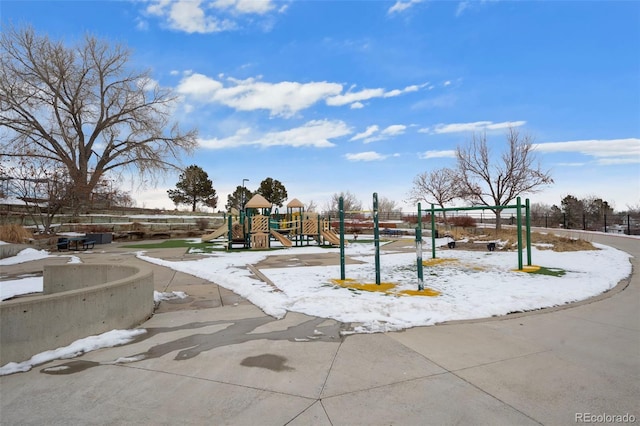 16933 E Bethany Pl, Aurora, CO 80013 - snow covered playground with playground community
