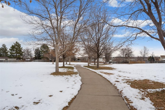 16933 E Bethany Pl, Aurora, CO 80013 - view of yard layered in snow