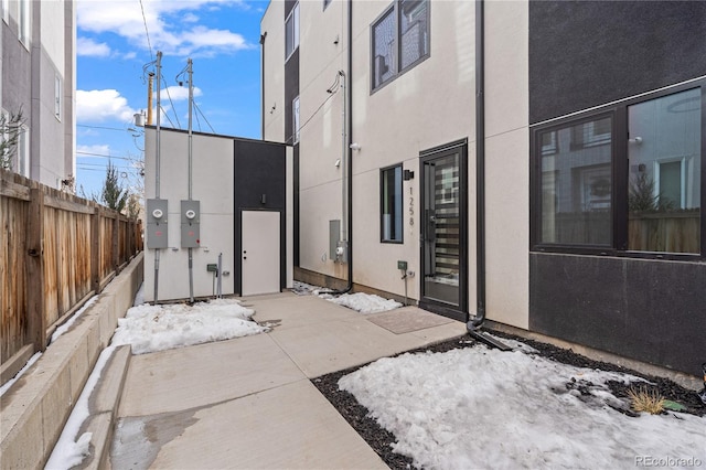 view of patio / terrace with fence