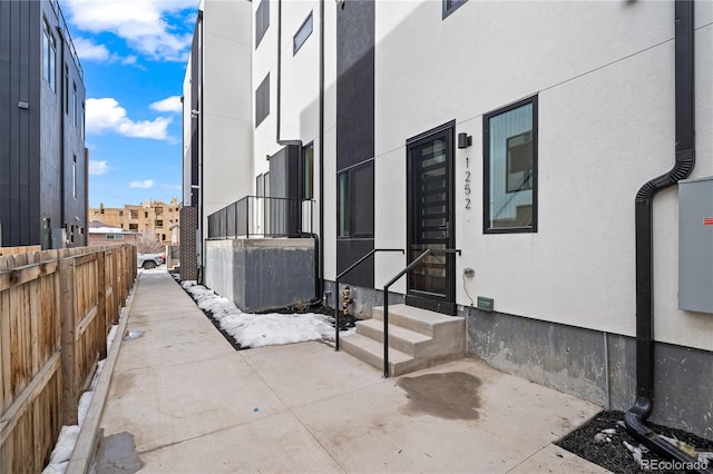 view of patio / terrace with fence