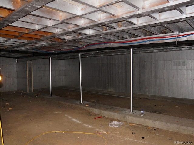 9193 US Highway 36, Joes, CO 80822 - unfinished below grade area featuring concrete block wall