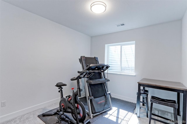 9835 Uravan St, Commerce City, CO 80022 - workout area featuring baseboards and carpet floors