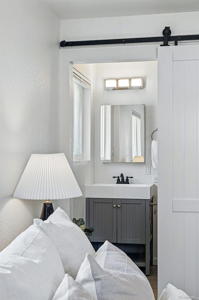 12345 W 32nd Ave, Wheat Ridge, CO 80033 - bedroom with a barn door and a sink