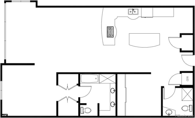 1401 Wewatta St Unit 808, Denver, CO 80202 - room layout