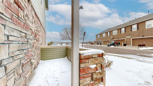 exterior space with a residential view