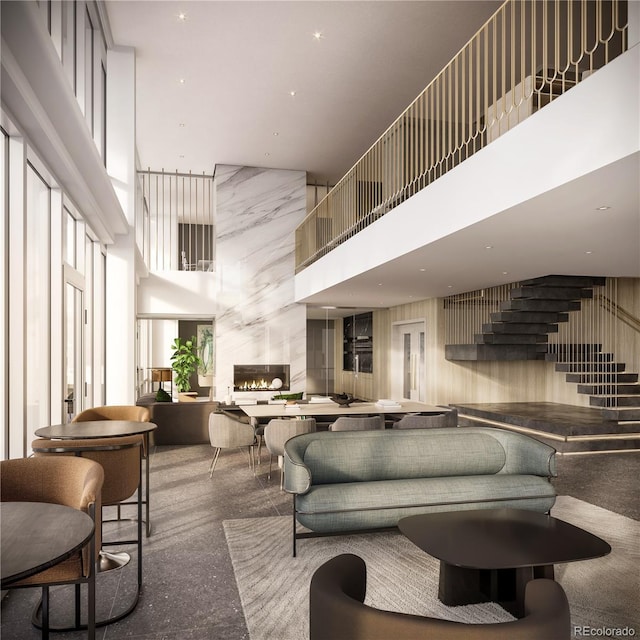 525 18th St Unit 1210, Denver, CO 80202 - building lobby with a towering ceiling and stairway
