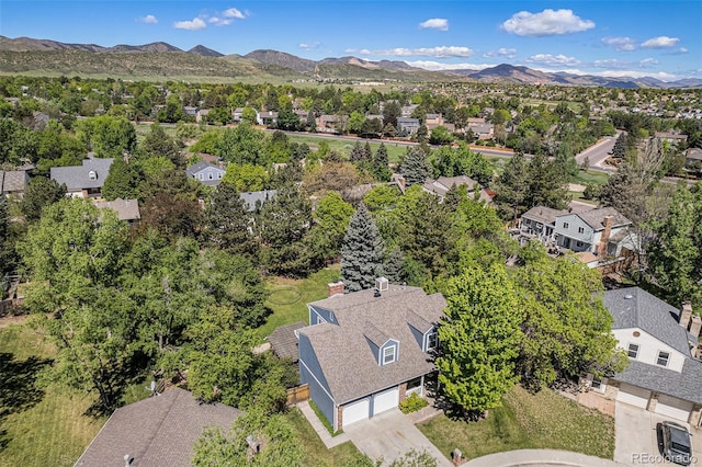 10247 W Roxbury Pl, Littleton, CO 80127 - aerial perspective of suburban area with a mountainous background