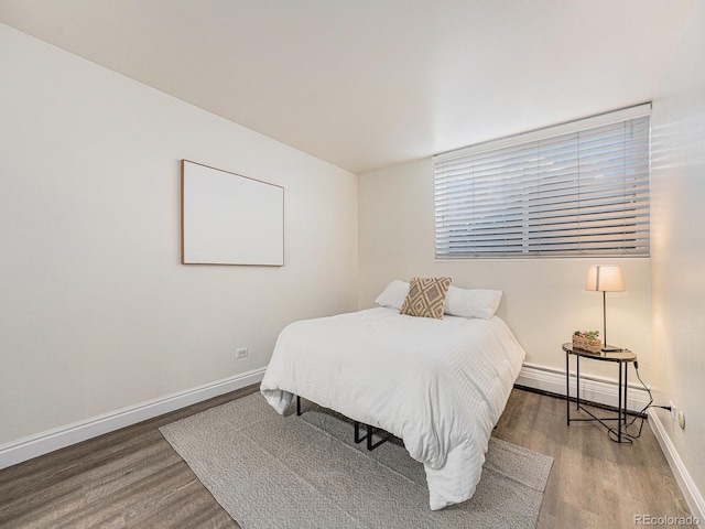 bedroom featuring wood-type flooring