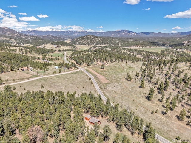 700 Rosalie Rd, Bailey, CO 80421 - drone / aerial view of a mountainous background