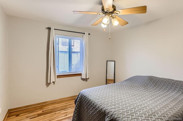 3061 W 18th Ave, Denver, CO 80204 - bedroom featuring wood finished floors and a ceiling fan