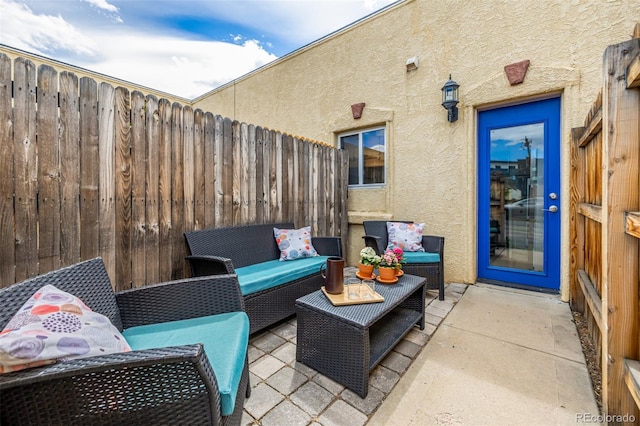 1800 Grove St, Denver, CO 80204 - view of patio with outdoor lounge area