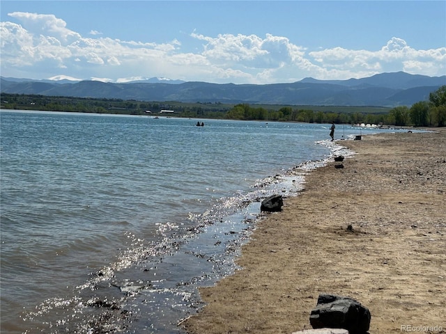 10064 Owens St, Broomfield, CO 80021 - water view featuring mountains