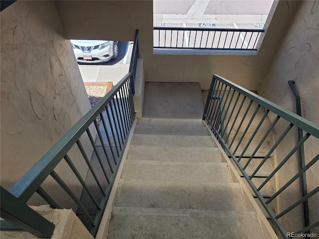 view of stairs