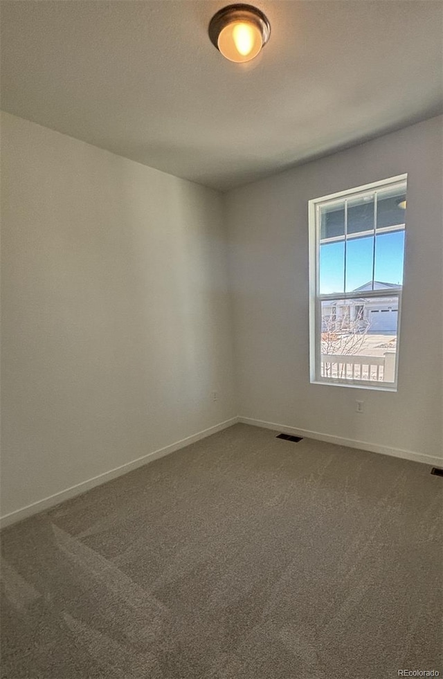 view of carpeted empty room