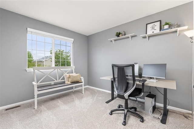5733 S Yakima Way, Aurora, CO 80015 - office area featuring carpet and baseboards