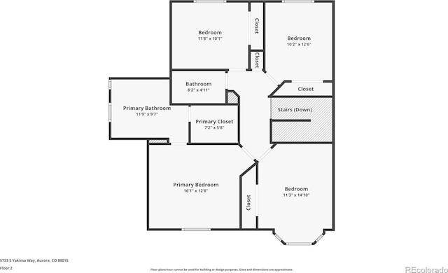 5733 S Yakima Way, Aurora, CO 80015 - property floor plan