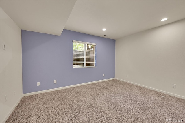 20532 E Lake Cir, Centennial, CO 80016 - empty room featuring carpet, recessed lighting, and baseboards