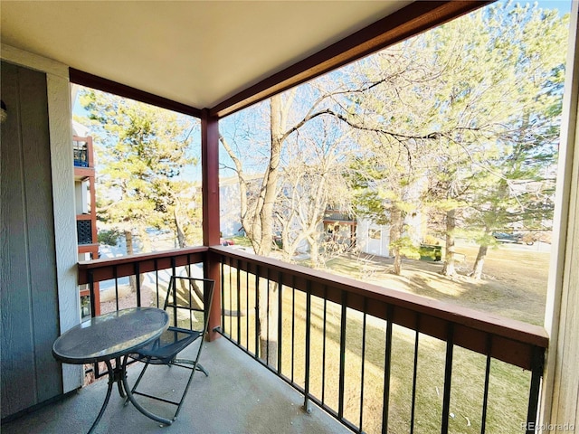 view of balcony