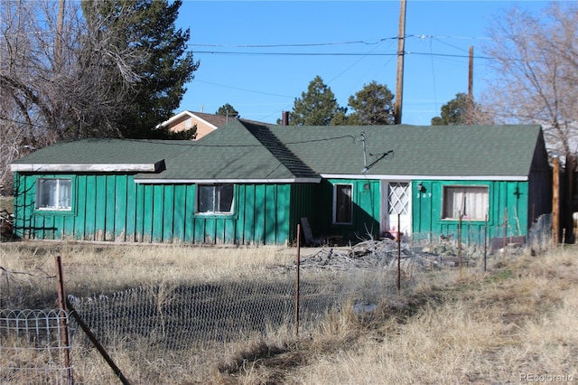 view of front of property with board and batten siding
