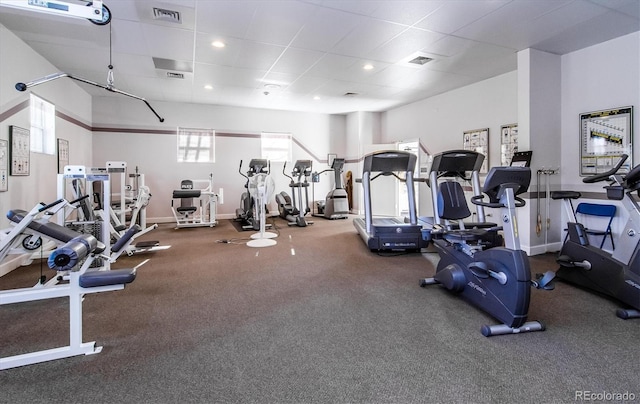2870 W Riverwalk Cir Unit B, Littleton, CO 80123 - gym with baseboards