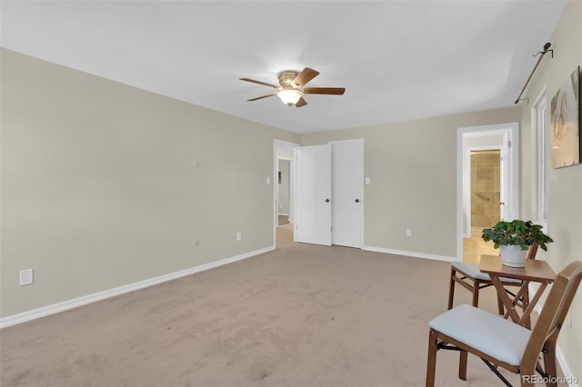 7504 E Jefferson Dr, Denver, CO 80237 - unfurnished room featuring ceiling fan, baseboards, and carpet floors