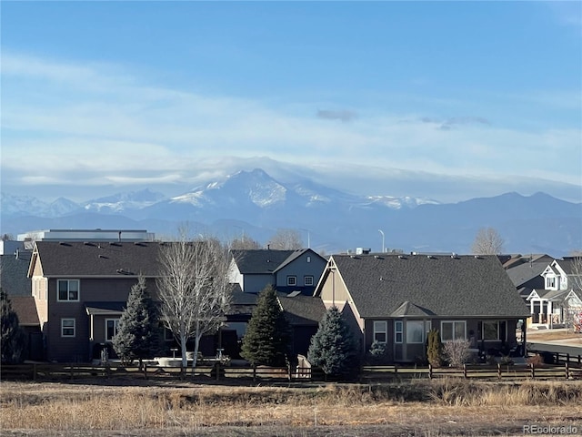 view of mountain feature