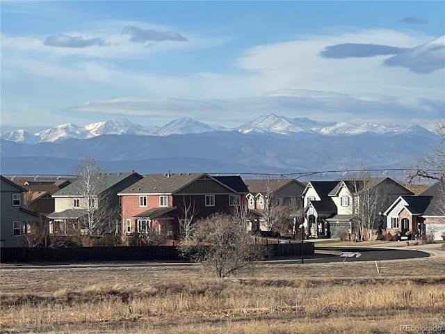 view of mountain feature