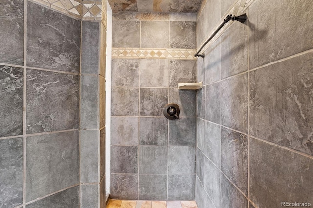 room details with tiled shower